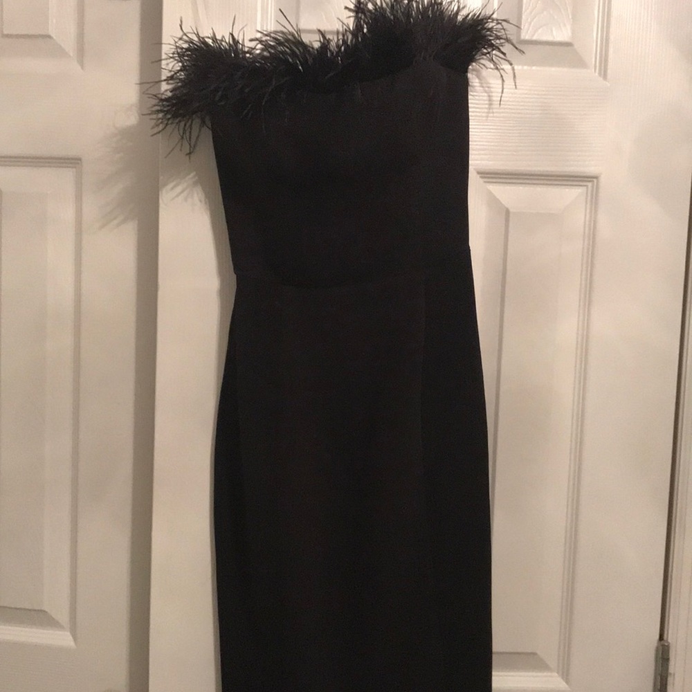 Black midi dress